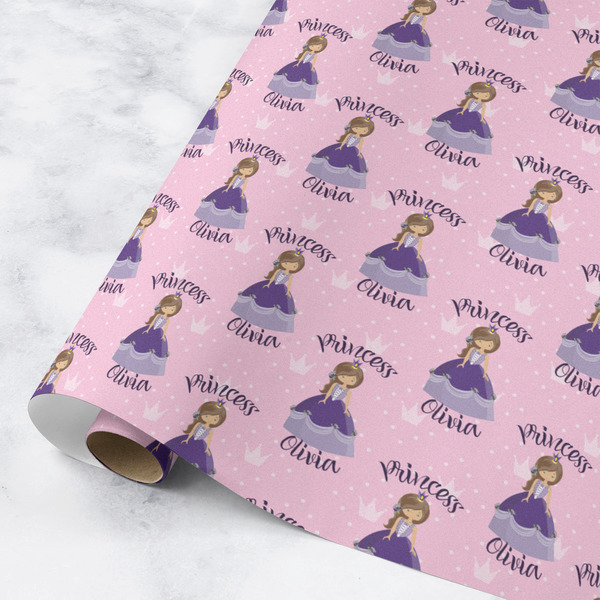 Custom Custom Princess Wrapping Paper Roll - Medium - Matte (Personalized)