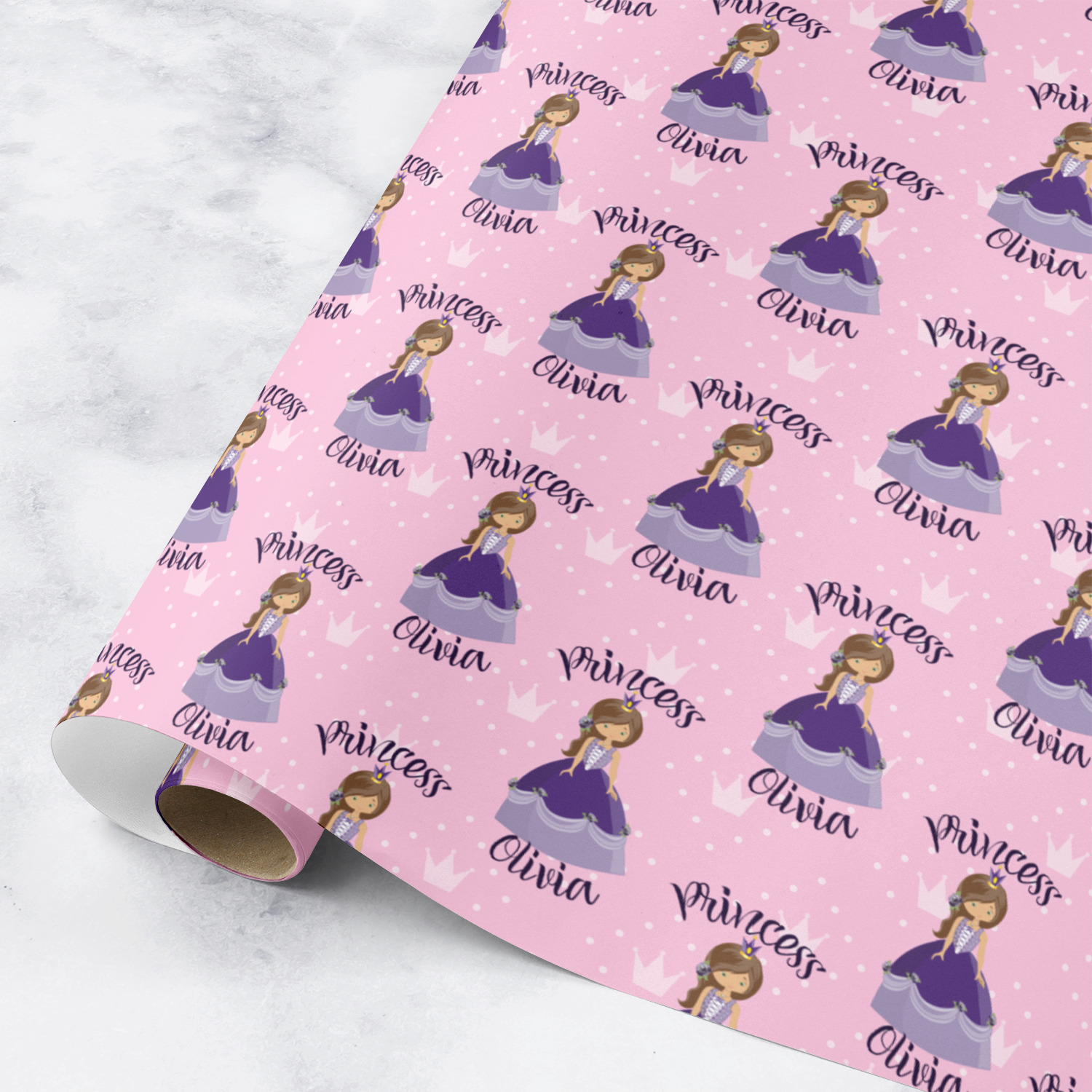 Custom Princess Wrapping Paper Roll Large (Personalized) YouCustomizeIt