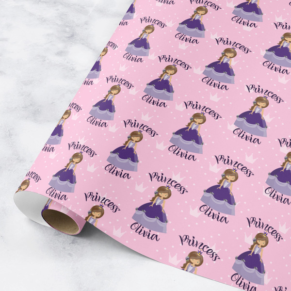Custom Custom Princess Wrapping Paper Roll - Medium (Personalized)