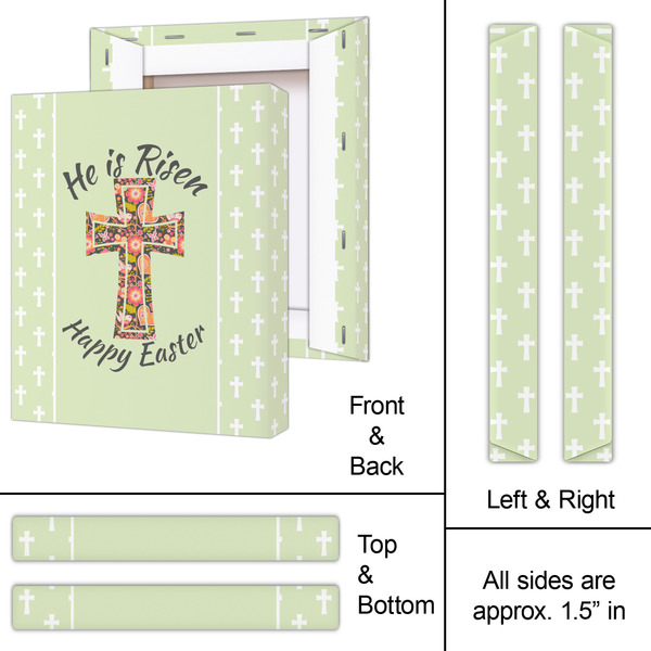 Easter Cross 11x14 - Canvas Print - Approval