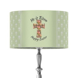 Easter Cross 12" Drum Lamp Shade - Fabric