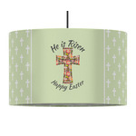 Easter Cross 12" Drum Pendant Lamp - Fabric