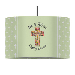 Easter Cross 12" Drum Pendant Lamp - Fabric
