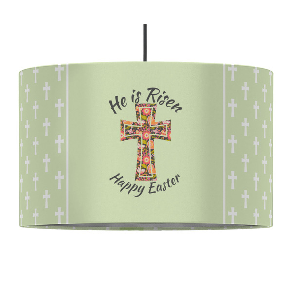Easter Cross 12" Drum Lampshade - PENDANT (Fabric)