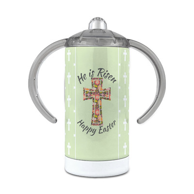 Easter Cross 12 oz Stainless Steel Sippy Cup