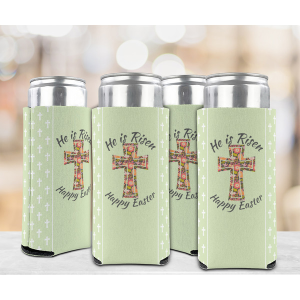 Easter Cross 12oz Tall Can Sleeve - Set of 4 - LIFESTYLE