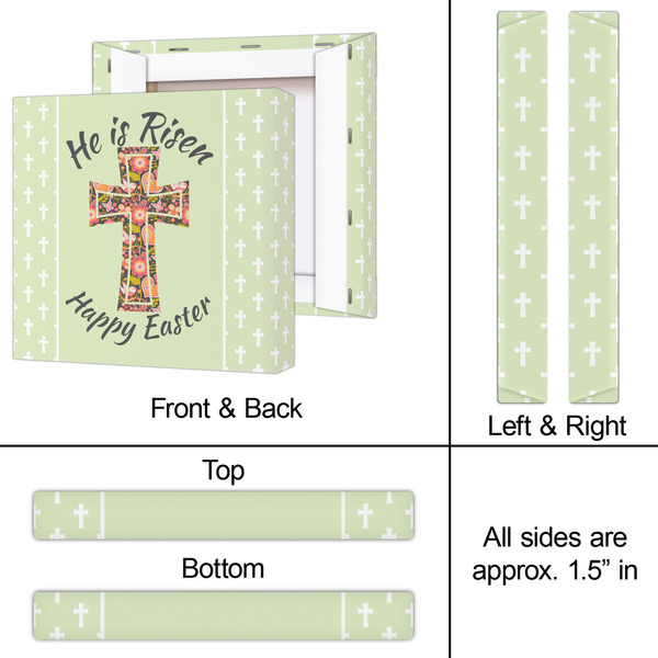 Easter Cross 12x12 - Canvas Print - Approval