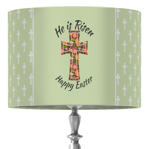 Custom Easter Cross 16" Drum Lamp Shade - Fabric