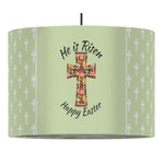 Easter Cross 16" Drum Pendant Lamp - Fabric