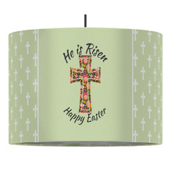 Easter Cross 16" Drum Pendant Lamp - Fabric