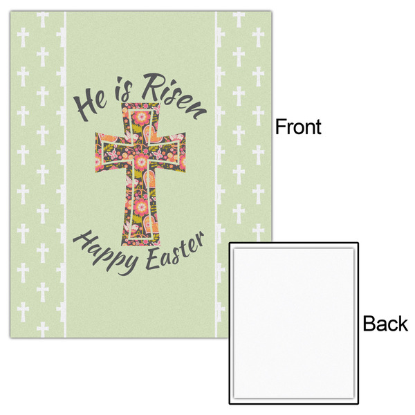 Easter Cross 16x20 - Matte Poster - Front & Back