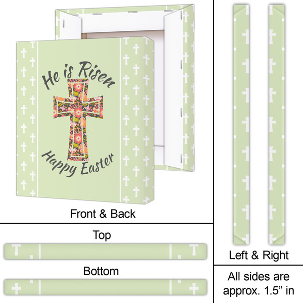 Easter Cross 20x24 - Canvas Print - Approval