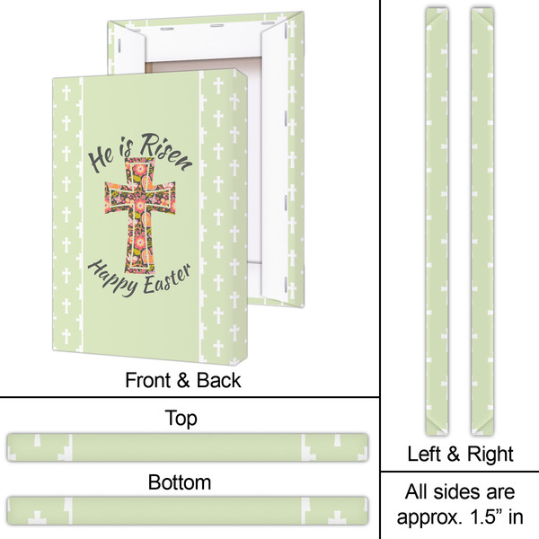 Easter Cross 20x30 - Canvas Print - Approval