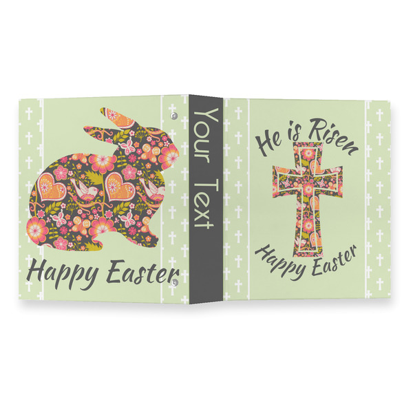Easter Cross 3 Ring Binders - Full Wrap - 1" - OPEN OUTSIDE