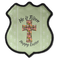 Easter Cross Iron On Shield Patch C