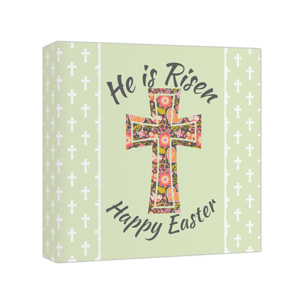 Custom Easter Cross Canvas Print - 8x8