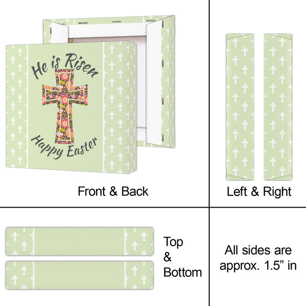 Easter Cross 8x8 - Canvas Print - Approval