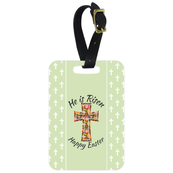 Custom Easter Cross Metal Luggage Tag