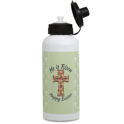 Easter Cross Water Bottles - Aluminum - 20 oz - White