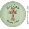 Easter Cross Glass Appetizer / Dessert Plate 8"