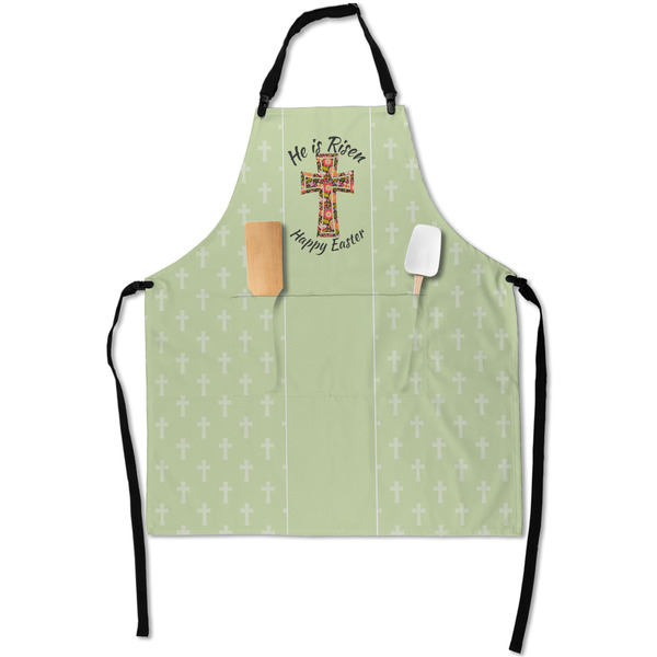 Custom Easter Cross Apron With Pockets