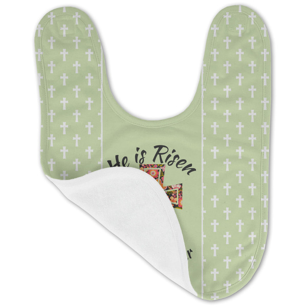 Easter Cross Baby Bib - AFT folded