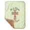 Easter Cross Baby Sherpa Blanket - Corner Showing Soft