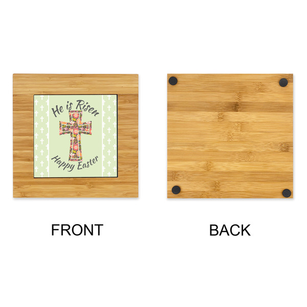 Easter Cross Bamboo Trivet with 6" Tile - APPROVAL
