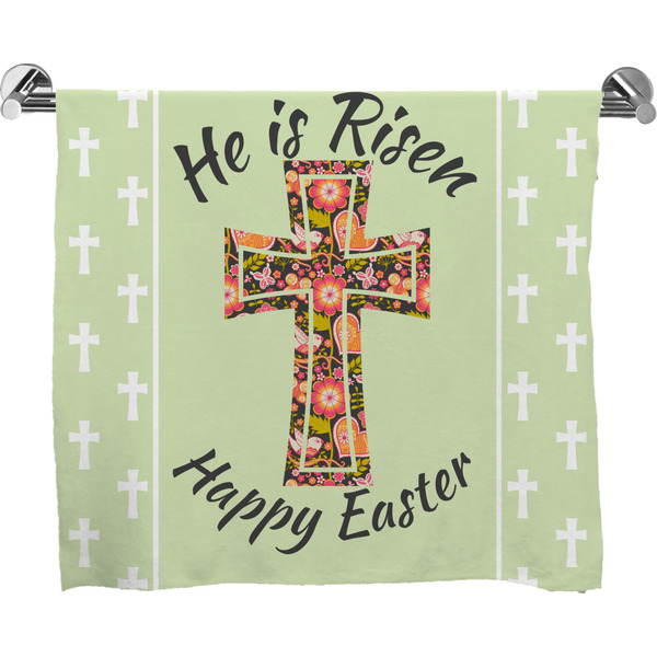 Custom Easter Cross Bath Towel
