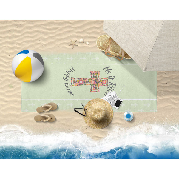 Easter Cross Beach Towel Lifestyle