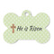 Easter Cross Bone Shaped Dog ID Tag - Large - Front