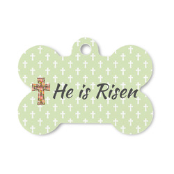 Easter Cross Bone Shaped Dog ID Tag - Small