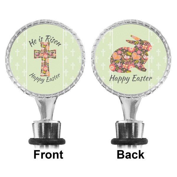 Easter Cross Bottle Stopper - Front and Back