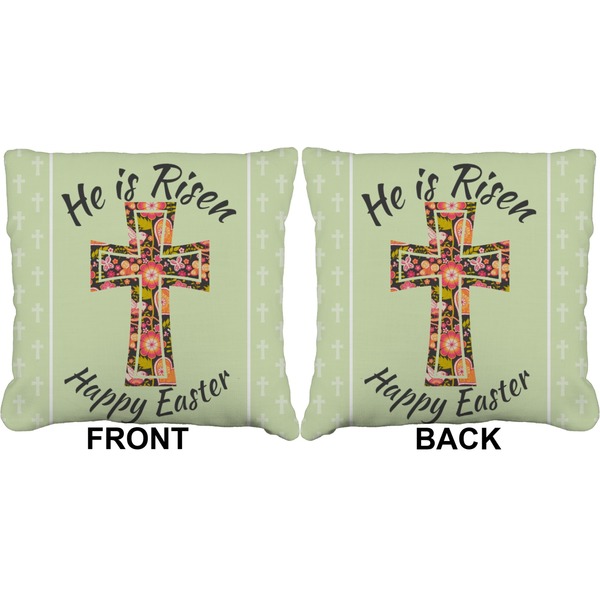 Easter Cross Burlap Pillow Approval
