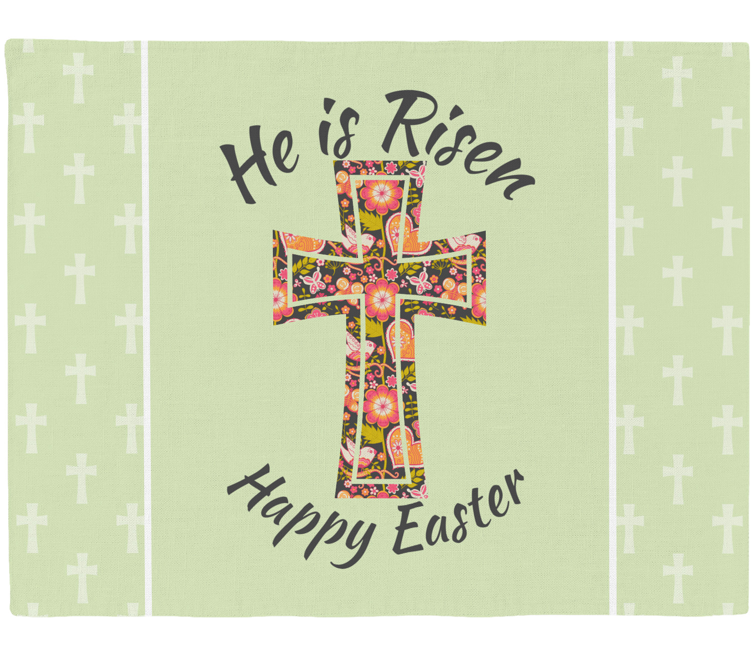 Easter Cross Placemat (Fabric) YouCustomizeIt