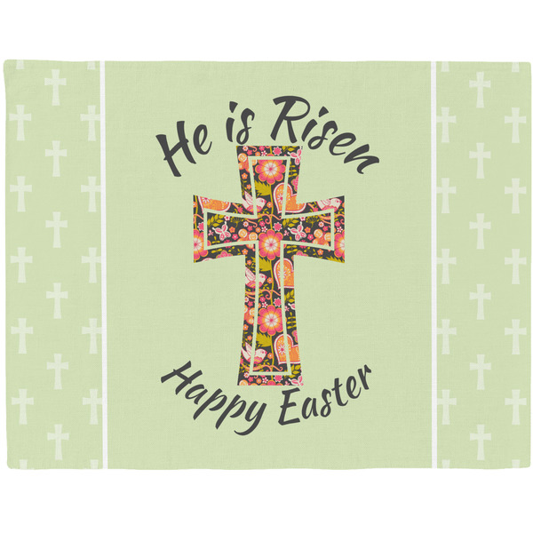 Custom Easter Cross Woven Fabric Placemat - Twill