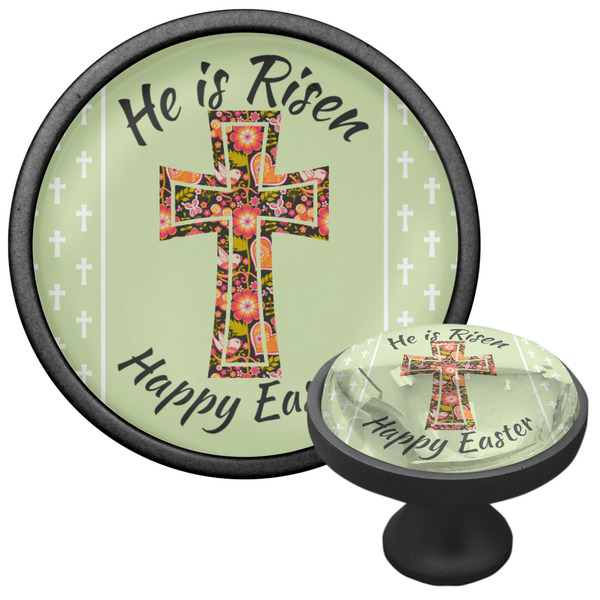 Easter Cross Cabinet Knob - Black - Multi Angle