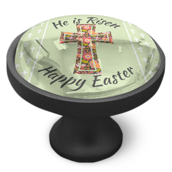 Easter Cross Cabinet Knob - Black - Side