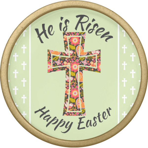 Easter Cross Cabinet Knob - Gold - Front