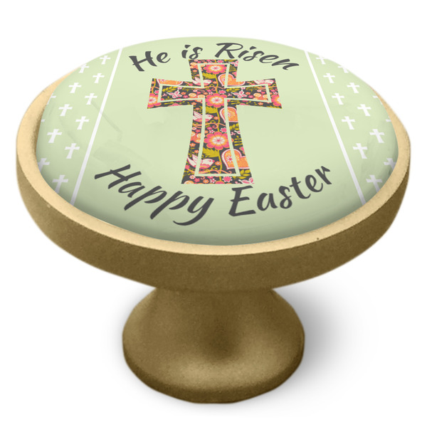 Easter Cross Cabinet Knob - Gold - Side