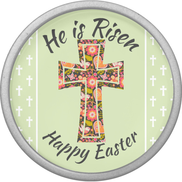 Easter Cross Cabinet Knob - Nickel - Front