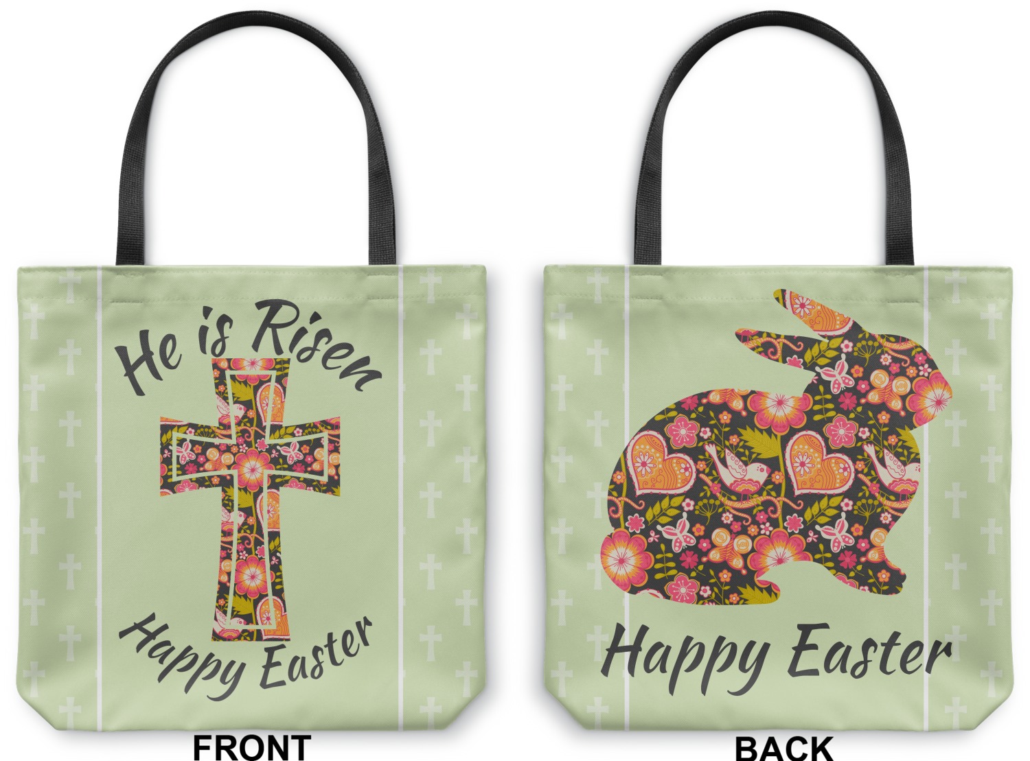 Easter Cross Canvas Tote Bag YouCustomizeIt
