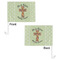 Easter Cross Car Flag - 11" x 8" - Front & Back View
