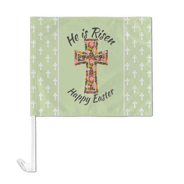 Easter Cross Car Flag - Large - FRONT