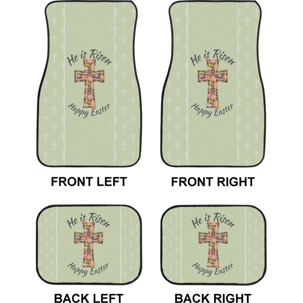 Easter Cross Car Floor Mats Set (2F + 2B)