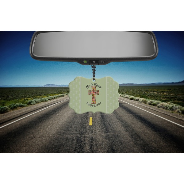 Easter Cross Car Ornament (Road)