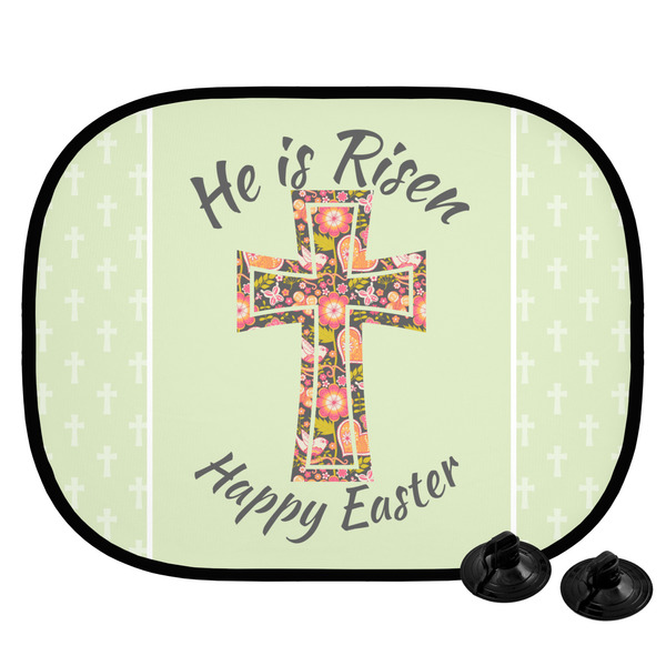 Custom Easter Cross Car Side Window Sun Shade