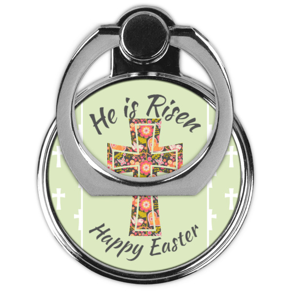 Easter Cross Cell Phone Ring Stand & Holder - Front (Collapsed)