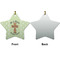 Easter Cross Ceramic Flat Ornament - Star Front & Back (APPROVAL)