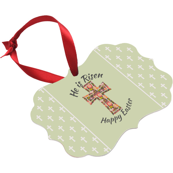 Easter Cross Christmas Ornament